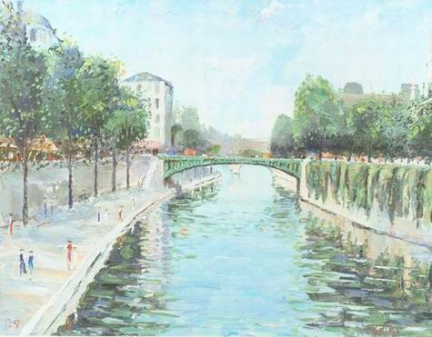 Paris Scene oil painting